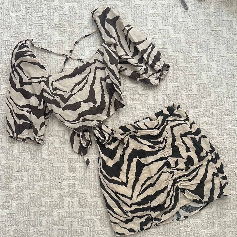 Stylish Zebra Print Women's Top